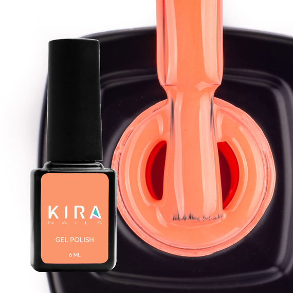 Gel polish Kira Nails #020 pink-peach enamel, 6 ml