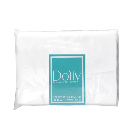 Серветки в пачці Doily 30x20 см гладь, 100 шт