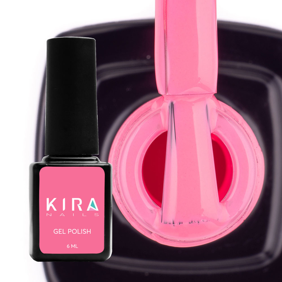 Гель-лак Kira Nails №059 насыщенный лососево-розовый эмаль, 6 мл