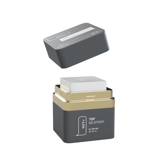 HEYLOVE No Sticky top nail top glossy, with UV filter, without sticky layer, 30 ml