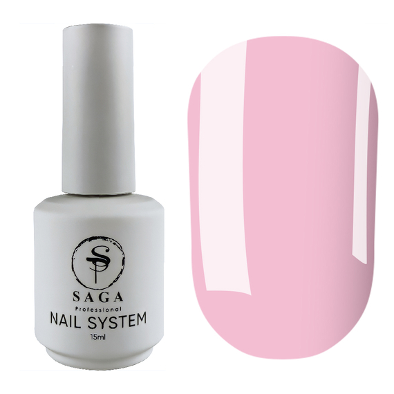 Рідкий гель для нігтів Saga Liquid gel №04, ніжно рожевий, 15 мл