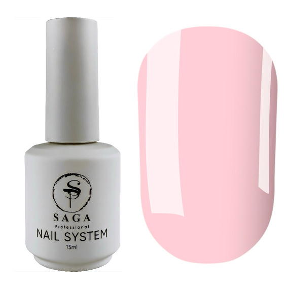 База для ногтей Saga Elastic №05, светло-розовая, 15 мл