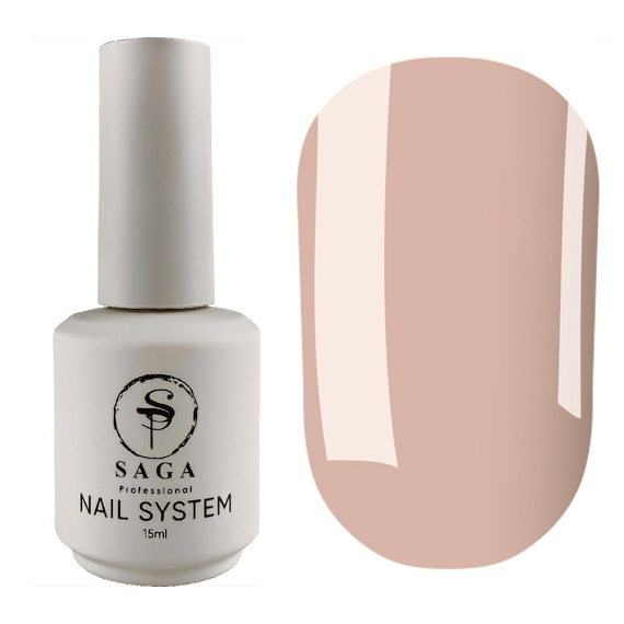 База для ногтей Saga Elastic №06, пудровая, 15 мл