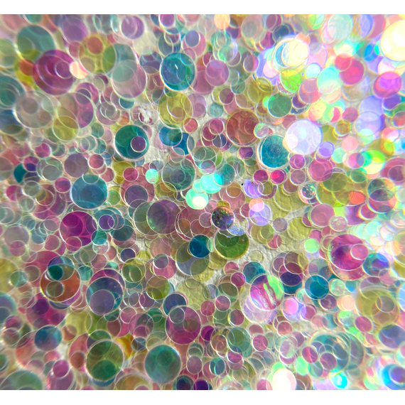 Декор для ногтей Конфетти №58 прозрачные с переливом, изображение 2