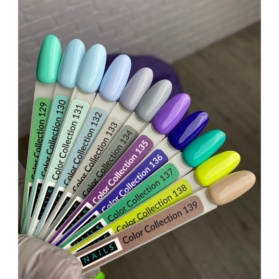 Гель-лак Kira Nails №132 нежно-голубой эмаль, 6 мл, изображение 2