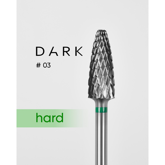 Насадка фреза конус твердосплавная DARK №03 зеленая