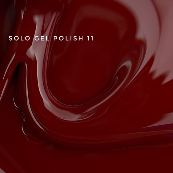 Гель-лак однофазный TOUCH Solo gel Polish №11, темный красный, 9 мл