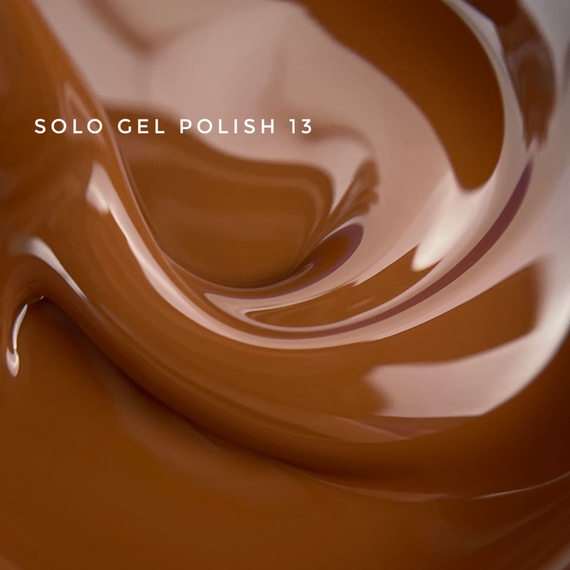 Гель-лак однофазный TOUCH Solo gel Polish №13, каштановый, 9 мл