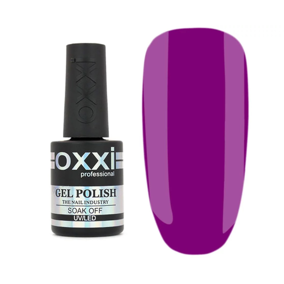 Гель-лак Oxxi №136 темная фуксия эмаль, 10 мл