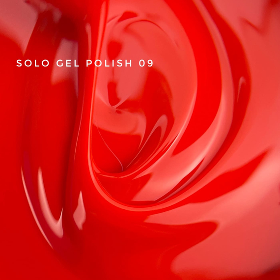 Гель-лак однофазний TOUCH Solo gel Polish №09, червоний, 9 мл