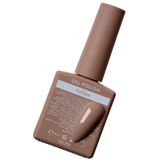 Гель-лак HEYLOVE Gel Polish Toffee карамельный, 15 мл, изображение 3