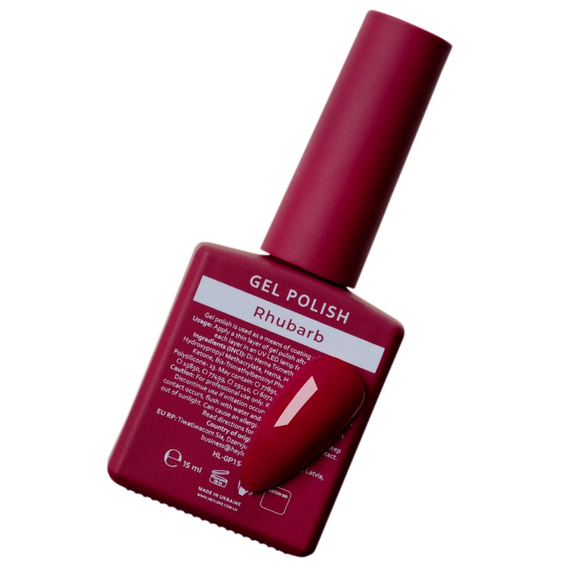Гель-лак HEYLOVE Gel Polish Rhubarb темная фуксия, 15 мл, изображение 3