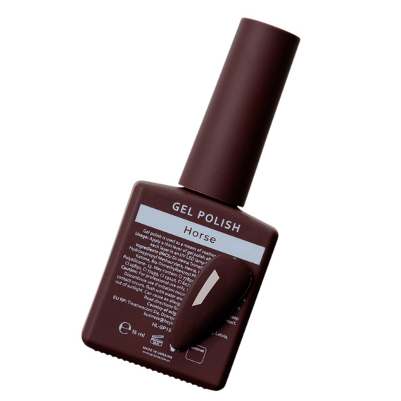 Гель-лак HEYLOVE Gel Polish Horse коричневий, 15 мл, зображення 3