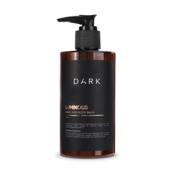 DARK Luminous Balm Hand and Body Lotion, with shimmer, 250 ml
