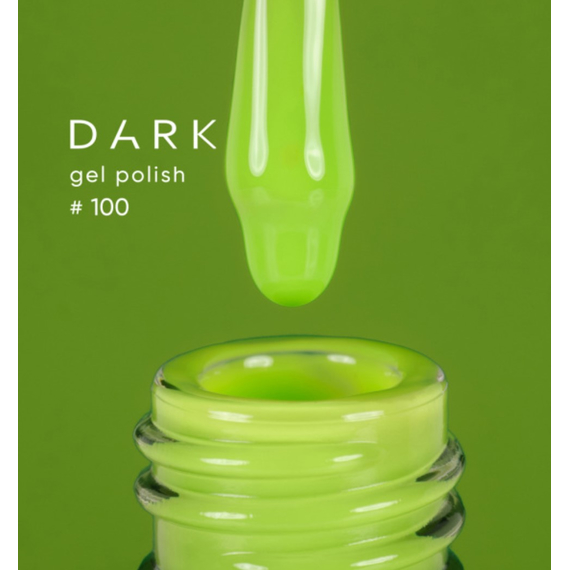 Гель-лак DARK №100, салатовый, 10 мл