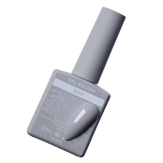 Гель-лак HEYLOVE Gel Polish Wool светлый серый, 15 мл, изображение 3