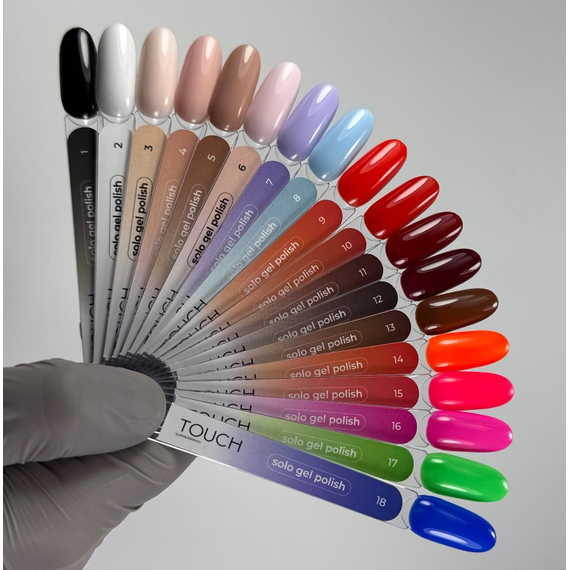 Гель-лак однофазний TOUCH Solo gel Polish №06, пастельний рожевий, 9 мл, зображення 2