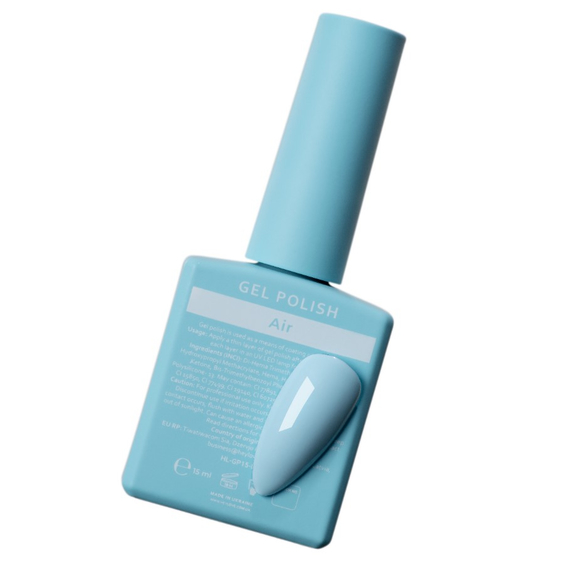Гель-лак HEYLOVE Gel Polish Air нежный голубой, 15 мл, изображение 3