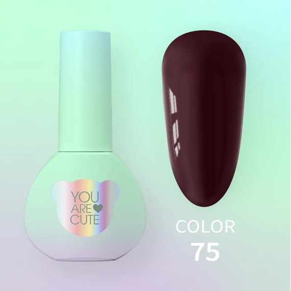 Gel nail polish YouAreCute Color No. 075, 5 ml