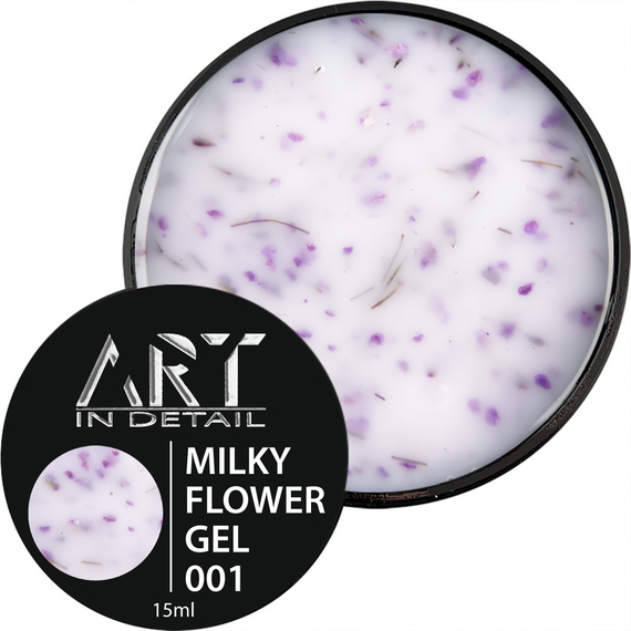 Гель для ногтей ART Builder Gel Milky Flower №01, 15 мл