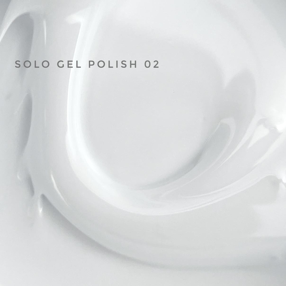 Гель-лак однофазний TOUCH Solo gel Polish №02, білий, 9 мл