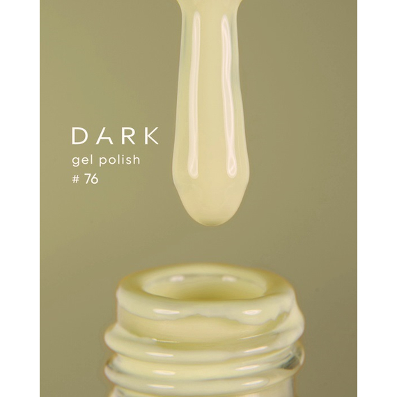 Гель-лак DARK №076, светло-желтый, 6 мл