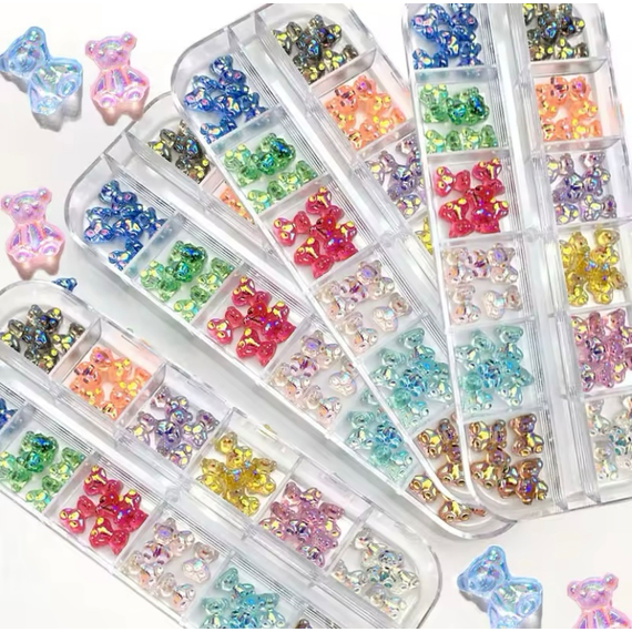 Набір декору для нігтів Мікс Ведмедики