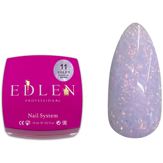 Гель Edlen Builder Shimmer Gel №11, 30 мл
