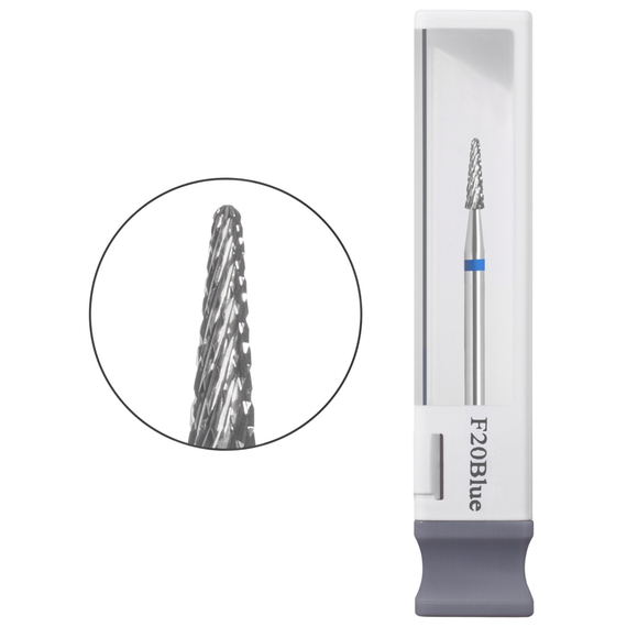 Насадка фреза для випилювання GAMA Carbide max F20 Blue, конус маленький синій