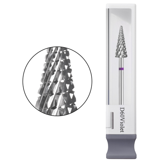 Насадка фреза для выпиливания GAMA Carbide max D60 Violet, острая фиолетовая кукуруза