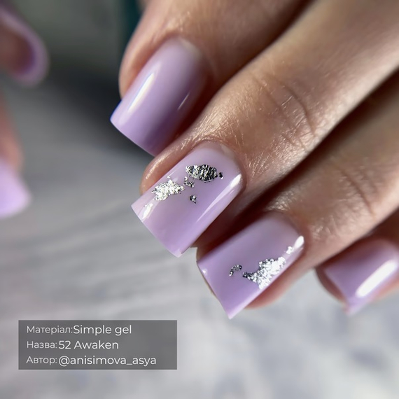 Гель GaMa Simple gel №52 Awaken, лавандовый, 15 мл, изображение 3