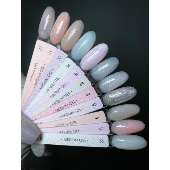 Гель DARK Medium Gel №43, без кисточки, 15 мл, изображение 2