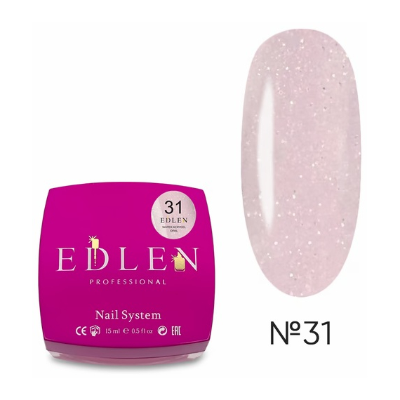 Жидкий акрил-гель Edlen Water Acrygel Opal №31, 15 мл