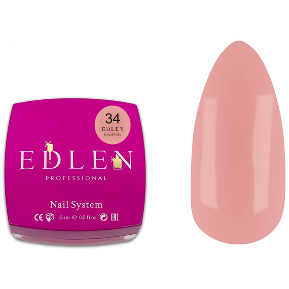 Гель Edlen Builder Office Gel №34, 30 мл