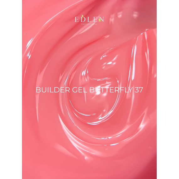 Гель Edlen Builder Gel Butterfly №37, 30 мл, изображение 4