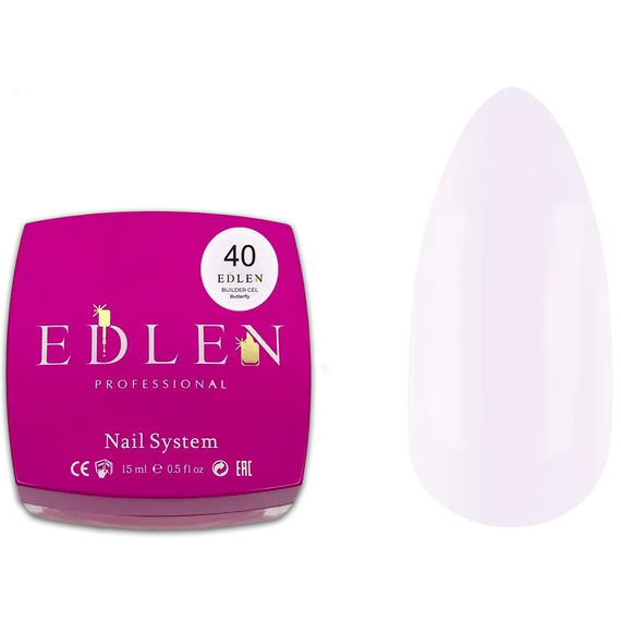 Гель Edlen Builder Gel Butterfly №40, 30 мл