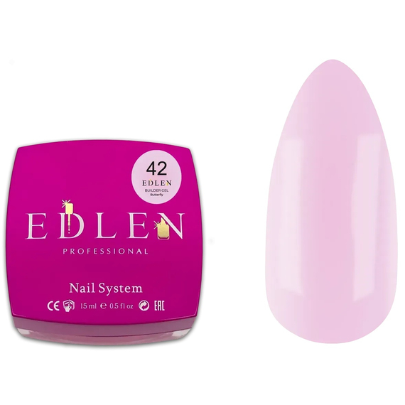 Гель Edlen Builder Gel Butterfly №42, 30 мл