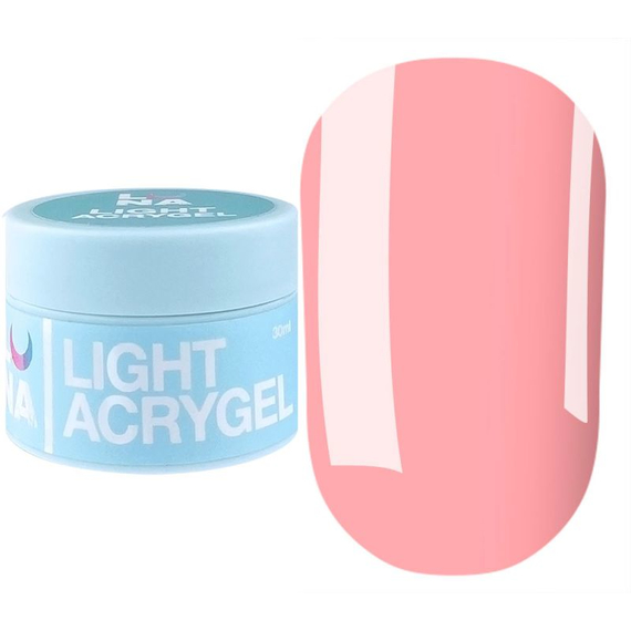 Акрил-гель Luna Light Acrygel №9 жидкий, светло-персиковый, 30 мл, Цвет: Персиковый