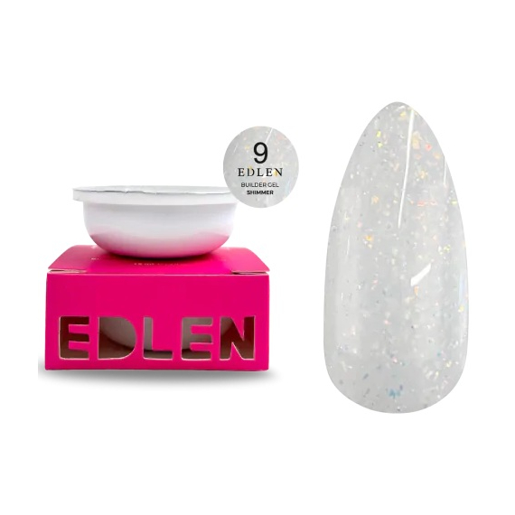 Гель для ногтей Refill Edlen Builder Gel Shimmer №09, 30 мл