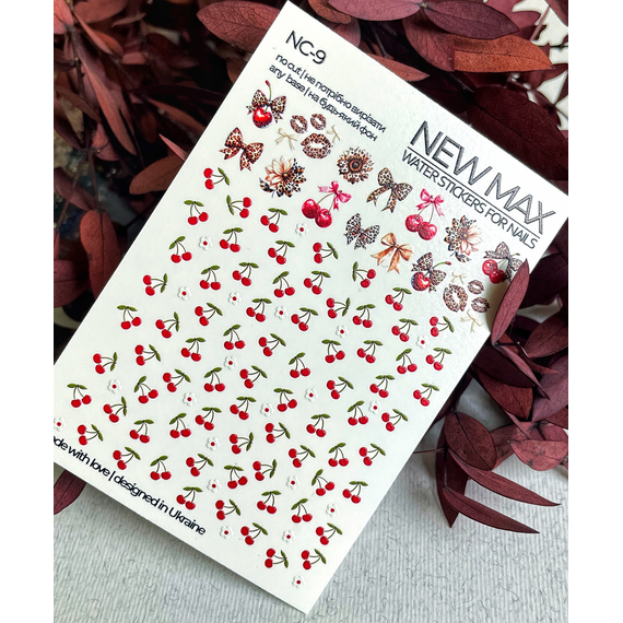 Слайдер дизайн NewMax NC009 вишни, без вырезания