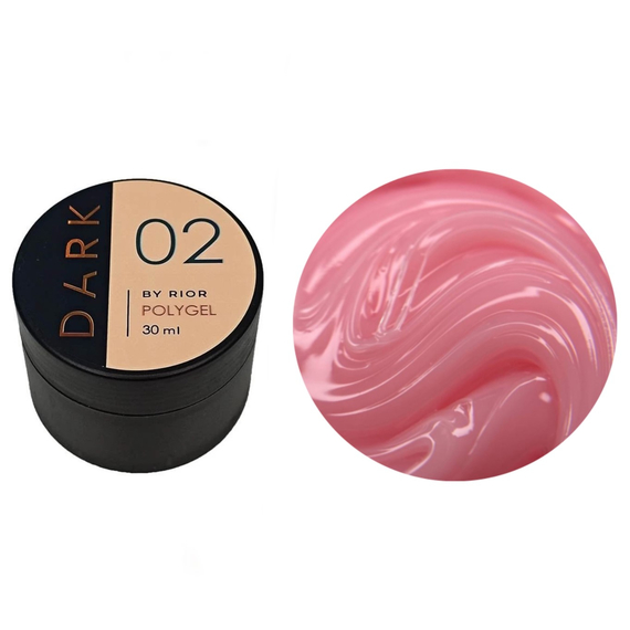 Акрил-гель DARK PolyGel №02, в баночке, 30 мл