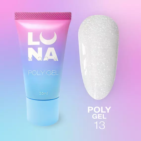 Полигель для наращивания Luna Poly Gel №13 в тюбике, 30 мл