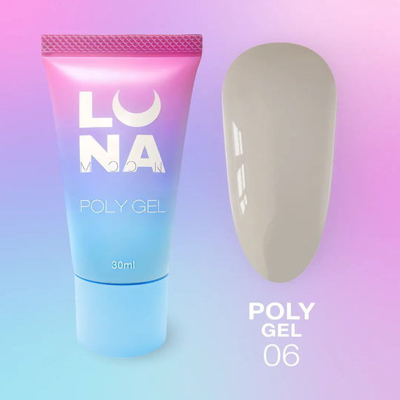 Полигель для наращивания Luna Poly Gel №06 в тюбике, 30 мл