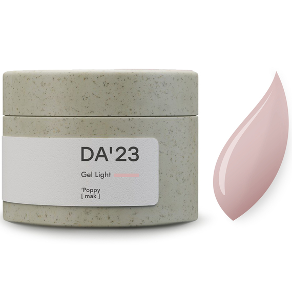 Гель для нігтів DA_23 Light Gel Poppy, мак, 15 мл