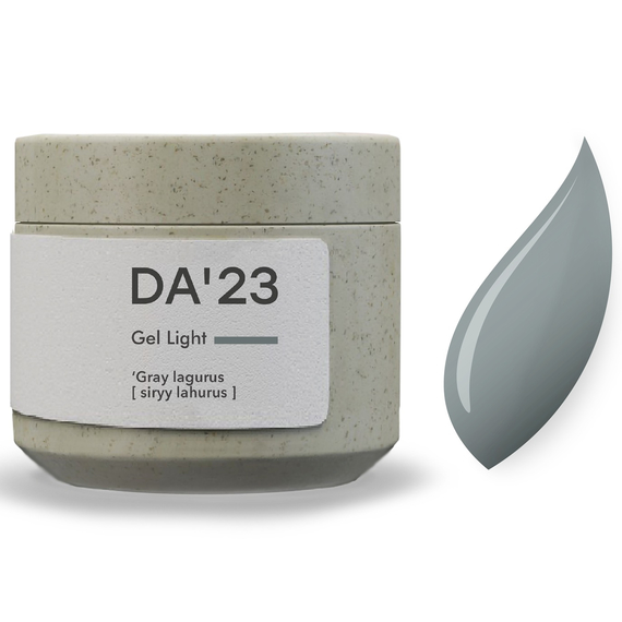Гель для нігтів DA_23 Light Gel Gray lagurus, сірий лагурус, 15 мл