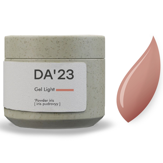 Гель для ногтей DA_23 Light Gel Powder iris, пудровый ирис, 15 мл