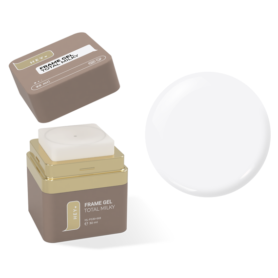 Гель для нігтів HEYLOVE Frame Gel Total milky, молочний, 30 мл
