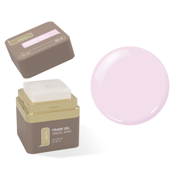 Гель для ногтей HEYLOVE Frame Gel Angel wing, молочно-розовый, 30 мл