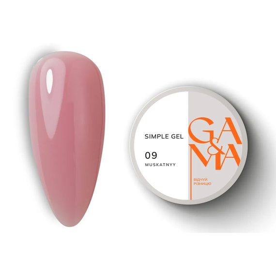 GaMa Simple gel No. 09, nutmeg, 30 ml