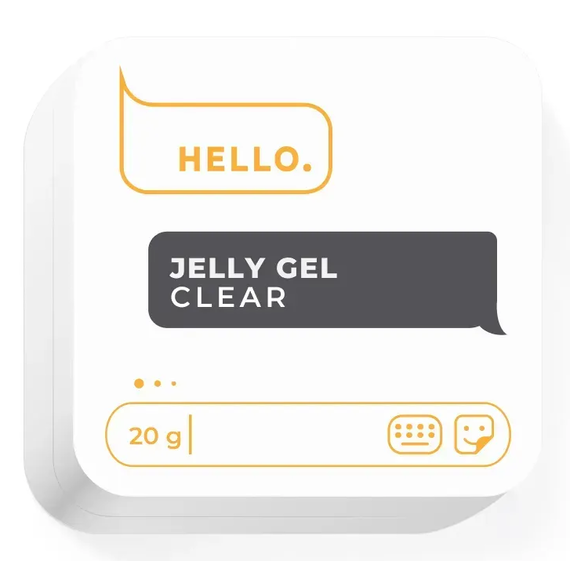 Гель-желе для ногтей HEYLOVE Jelly gel Clear, прозрачный, 20 г